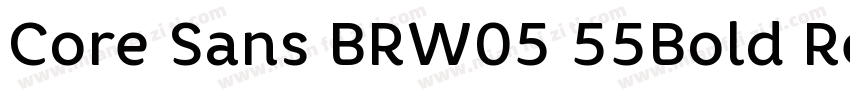 Core Sans BRW05 55Bold Regular字体转换
